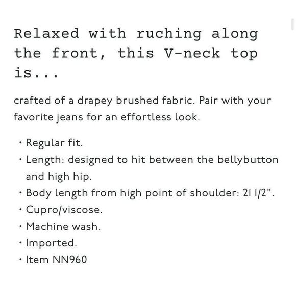 MADEWELL Top Women 00 Black Brushed Ruched-Front NEW Long Sleeve Blouse NN960 - Picture 3 of 16